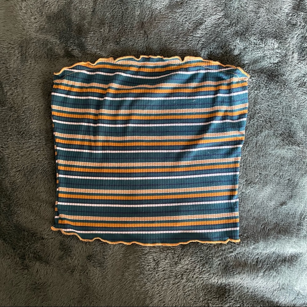 striped tube top